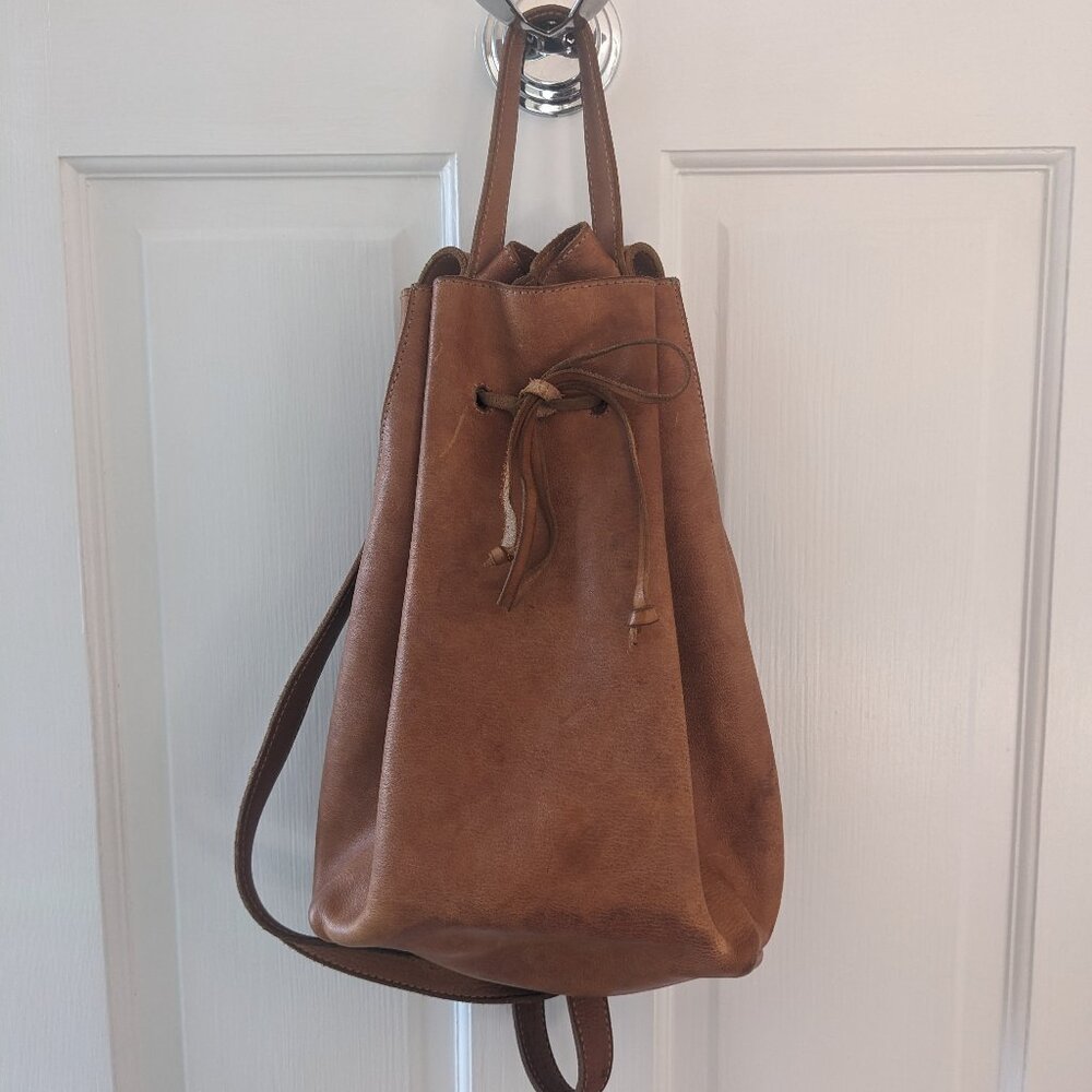 Madewell slouchy leather backpack
